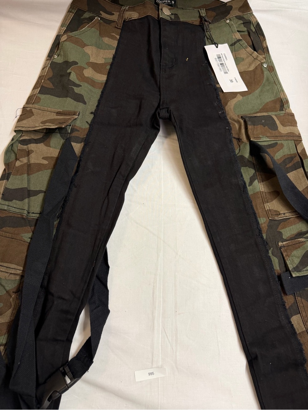 Black & Camo Men’s Cargo Jeans